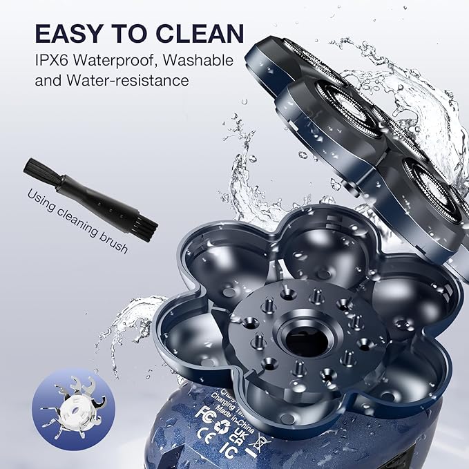 Head Shavers for Bald Men: 5-in-1 Electric Razor - Waterproof Shaving Grooming Kit for Balder - Turbo Speed & Precision Blades