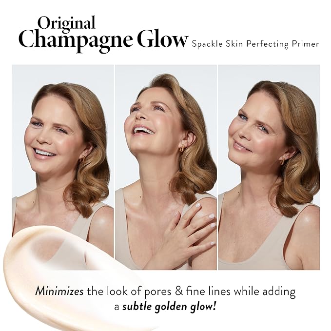 LAURA GELLER NEW YORK Ready-n-Radiant Kit (3 PC) - Baked Bronze-n-Brighten, Fair + Spackle Super-Size Skin Perfecting Primer, Champagne Glow + Retractable Angled Kabuki Brush