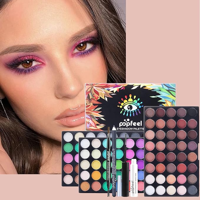 Professional Makeup Kit for Women Full Kit, Makeup Set Cosmetic Make Up Kit with Makeup Bag Include Eyeshadow Palette Makeup Brushes Set Lipstick Lip Gloss Foundation Concealer