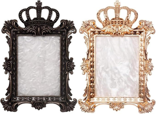 2 Pcs Nail Art Palette, Nail Art Painting Mixed Color Palettes Crown Nail Holder Retro Nail Art Display Board, Nail Art Display Tools Photography Props