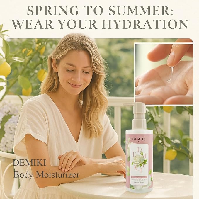 Body Lotion Moisturizer Skin Care with Niacinamide - Japanese Body Lotion for Women, Beauty & Personal Care, Body Cream for Dry Skin, Perfume Moisturizer, Summer Essentials Skincare 8.45fl.oz