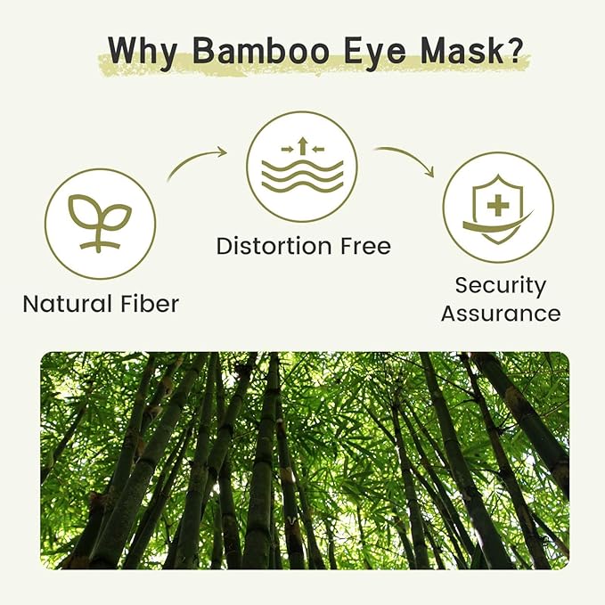 2pcs 100% Handmade Bamboo Sleeping Eye Mask for Women for Men,Night Masks,Organic Sleep Mask,Blockout Eye Mask for Sleeping,Large Size Adjustable (Apricot & Dark Grey)