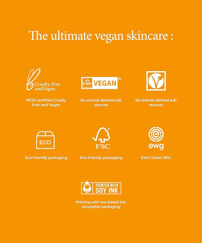 SERUMKIND Vitamin C Serum for Korean Face Skincare – Brightening for Dark Spots, Pore Refining, Discoloration Correcting – With Niacinamide – Reduces Fine Lines and Wrinkles