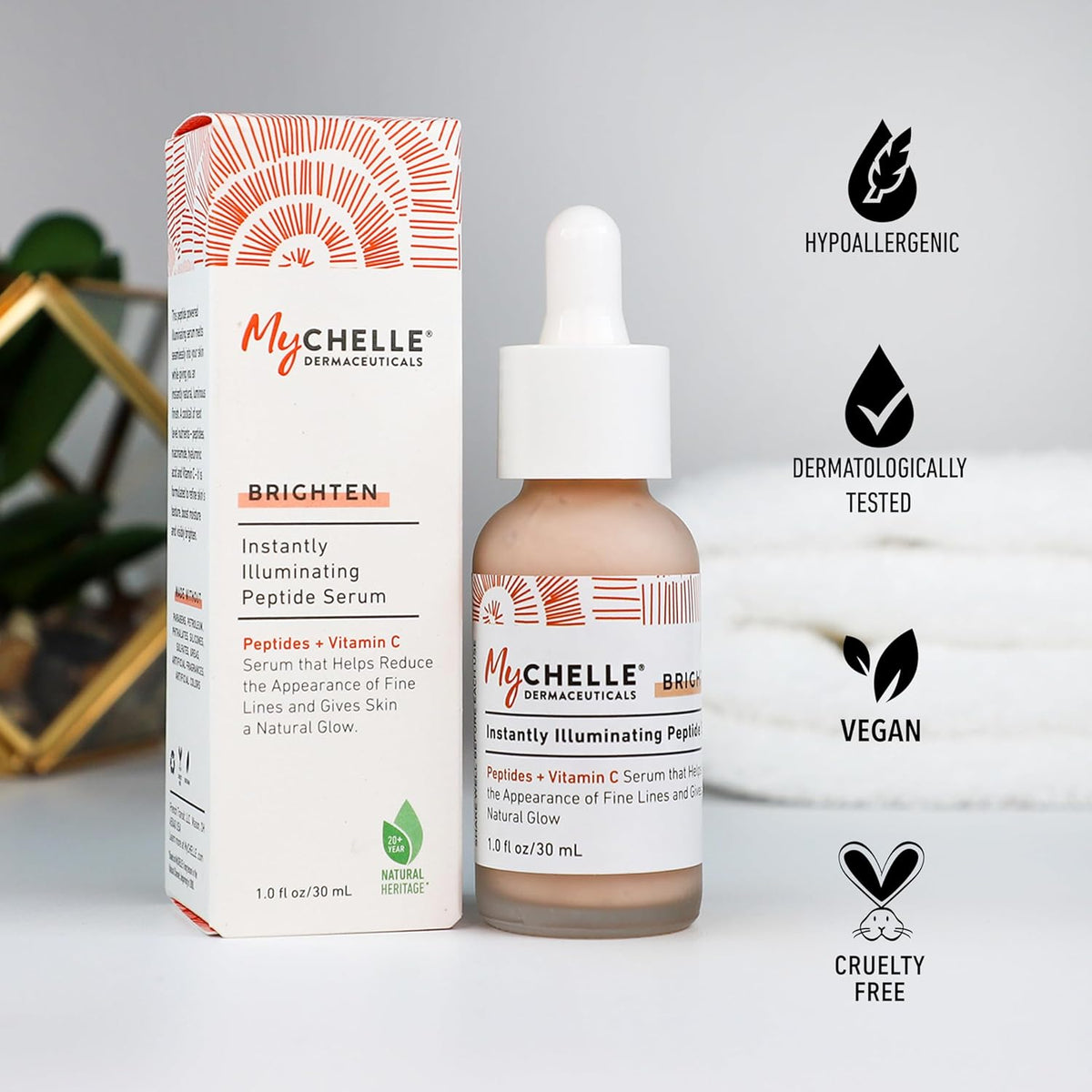 MYCHELLE Instantly Illuminating Peptide Serum, 1 FZ