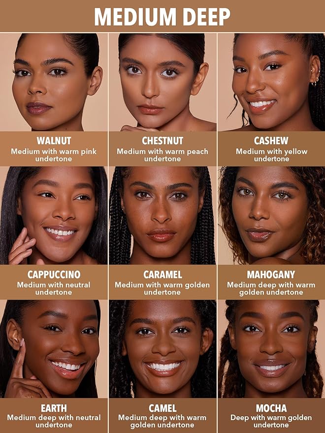 SHEGLAM SKin-Focus Full Coverage Powder Foundation Oil-Control Lightweight Face Pressed Powder Makeup-Mocha
