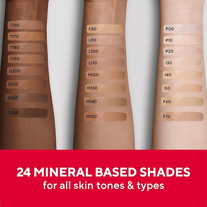Mirabella Invincible For All Perfecting Under Eye Concealer Full Coverage - Hydrating Makeup Concealer for Dark Circles, Fine Lines & Wrinkles w/Hyaluronic Acid - Ivory I30
