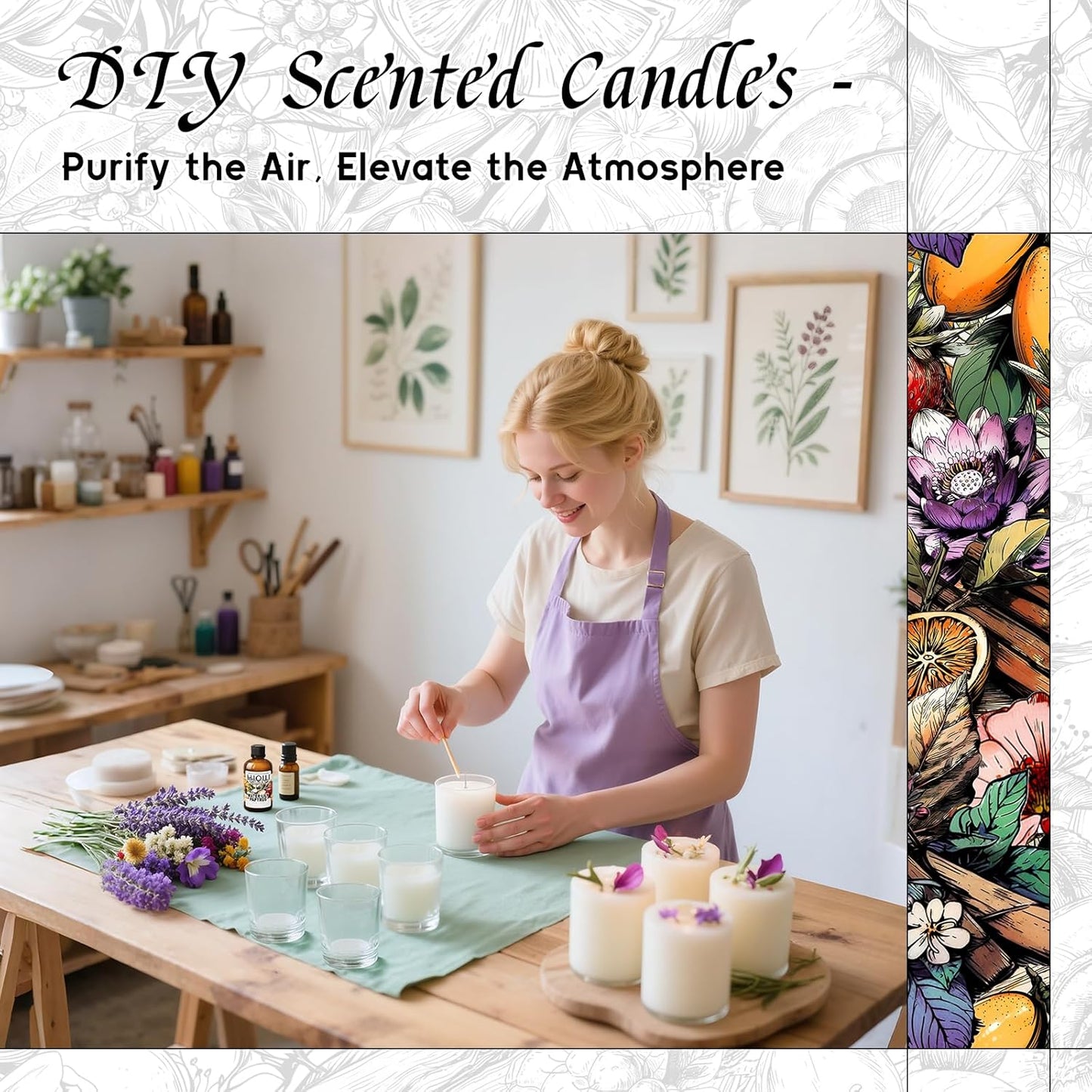 HIQILI Water Lily Papyrus Fragrance Oil for DIY Soap, Inspired by ISY-Myake L.d'Isy, Perfume, Candle Making, Fresh Scents for Laundry Dryer Balls, Gifts- 1 Fl Oz