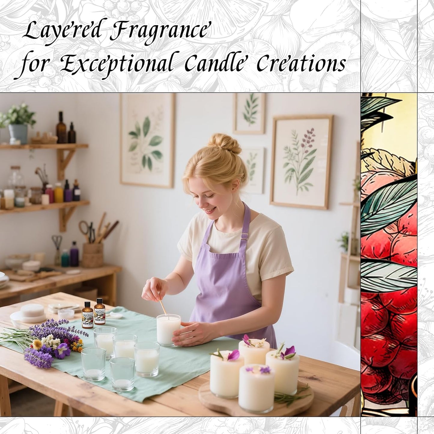 HIQILI Shadow Glass Fragrance Oil for DIY Soap & Candle, Inspired by Ver-sace Cryst. Nr-EDT, Women's Perfume Making, Luxury Scents for Diffusers, Body Care - 1 Fl Oz