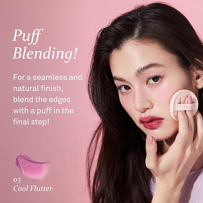 hince Dewy Liquid Cheek 6g Raw Glow Liquid Blush for Cheeks Vegan Dewy Cheek Tint Glass Skin Lightweight Liquid Blush Weightless Watercolor (SUNLIT PEACH, LC002)