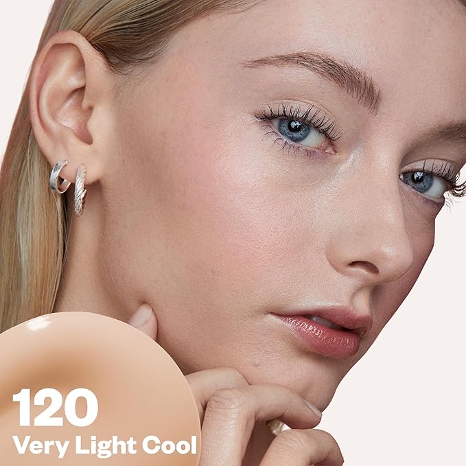 Kosas Revealer Skin-Improving Foundation with SPF 25 Protection - Hydrate, Brighten, Soothe, Plump, Protect Skin - Smoothing Texture, Natural Finish and Clean Formula - Very Light Cool 120