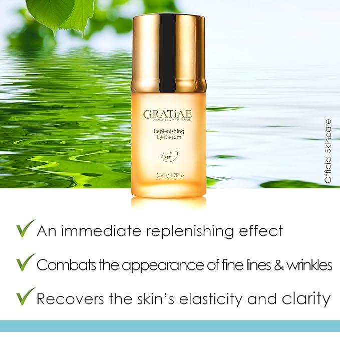 Gratiae Organics Replenishing Eye Serum, 1.02 Ounce