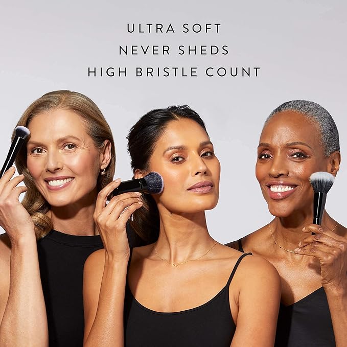 LAURA GELLER NEW YORK Baked Balance-n-Brighten Foundation with Kabuki Brush Makeup Set, Deep