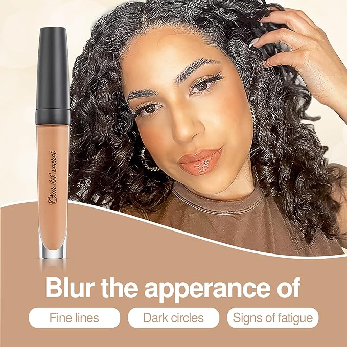 Frankie Rose Cosmetics Our Lil’ Secret Concealer – Sweat-Proof & Matte Under Eye Concealer, Long Lasting Concealer Full Coverage For Fine Lines, Dark Circles & Hide Imperfections - Toffee