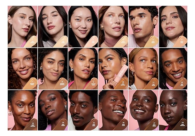 e.l.f. Halo Glow Skin Tint SPF 50, Tinted Moisturizer For Light, Buildable Coverage, Creates A Natural Glow, Vegan & Cruelty-Free, 7 Medium Warm