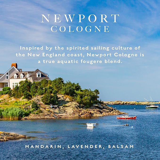 Caswell-Massey Gold Cap Newport Cologne Spray, Scents of Sandalwood, Cedar & Citrus, Fragrance For Men, Made In The USA, 3 Oz