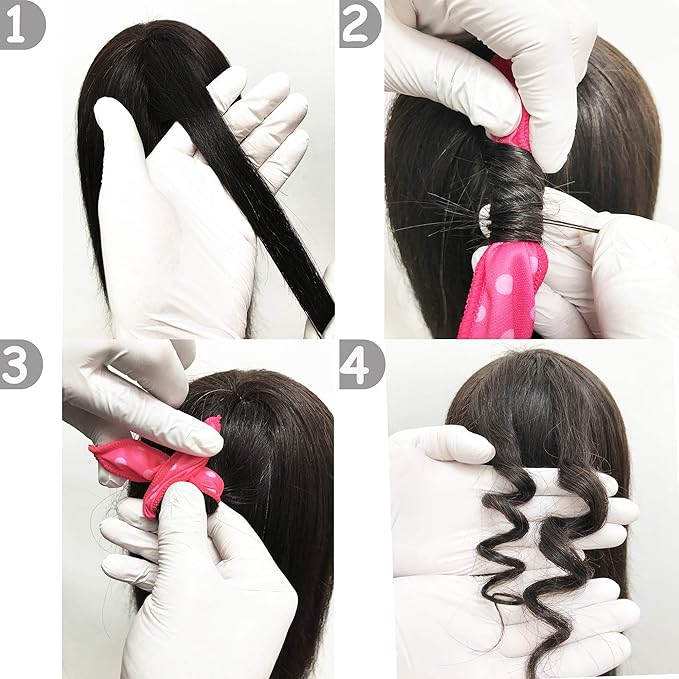 Aimin Hair Heatless Curlers, Soft Hair Curlers To Sleep In, Overnight Heatless Curls For Long Hair, No Heat Foam Curlers, Satin Sponge Rollers For Hair(30 pcs, neutral colour) …