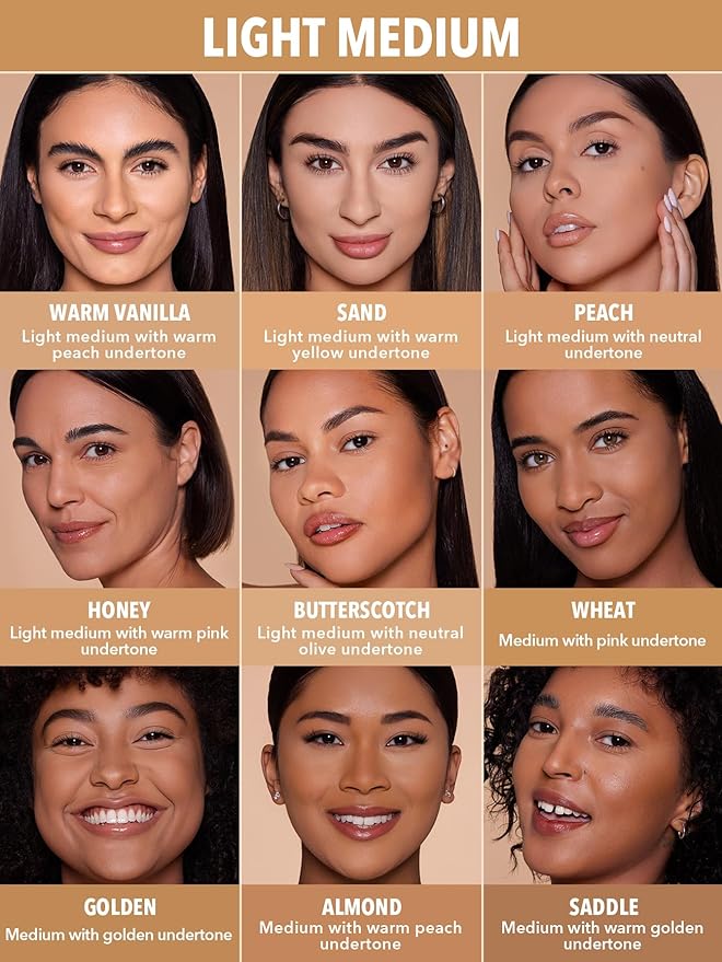 SHEGLAM SKin-Focus Full Coverage Powder Foundation Oil-Control Lightweight Face Pressed Powder Makeup-Golden