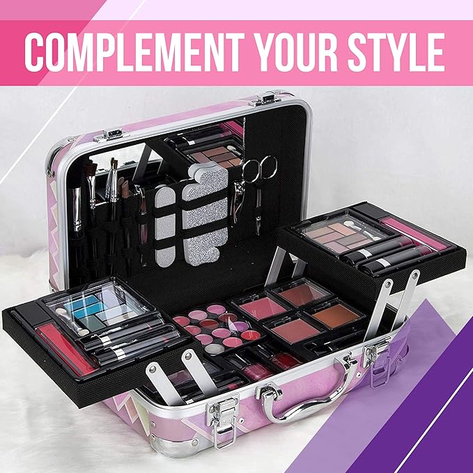 Starter Carry-All Teen Makeup Kit Gift Set, Pink, 1 Count