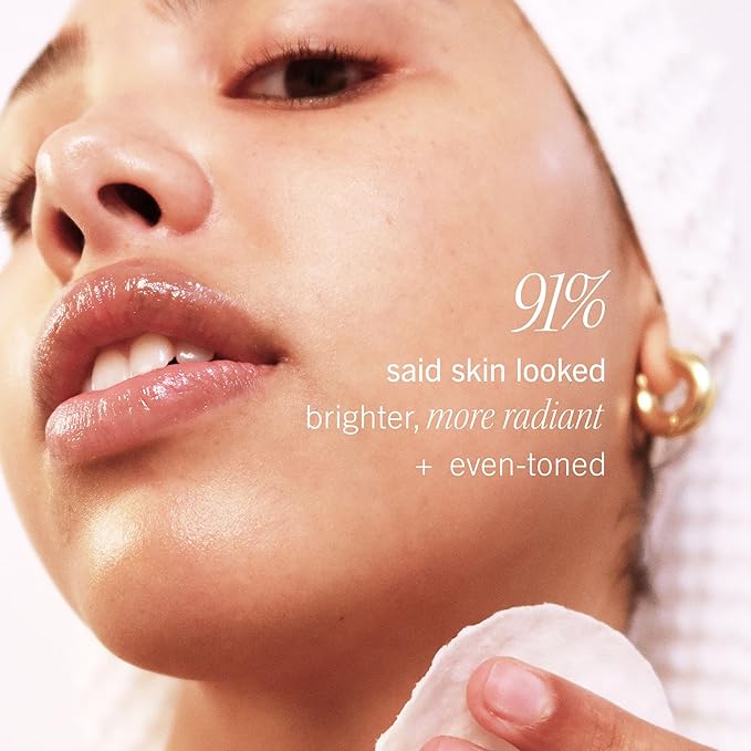 First Aid Beauty - Facial Radiance Pads with Glycolic & Lactic Acids, Daily Exfoliating Pads with AHA that Help Tone & Brighten Skin, One-Step Makeup Prep, Compostable for Daily Use, 60 ct