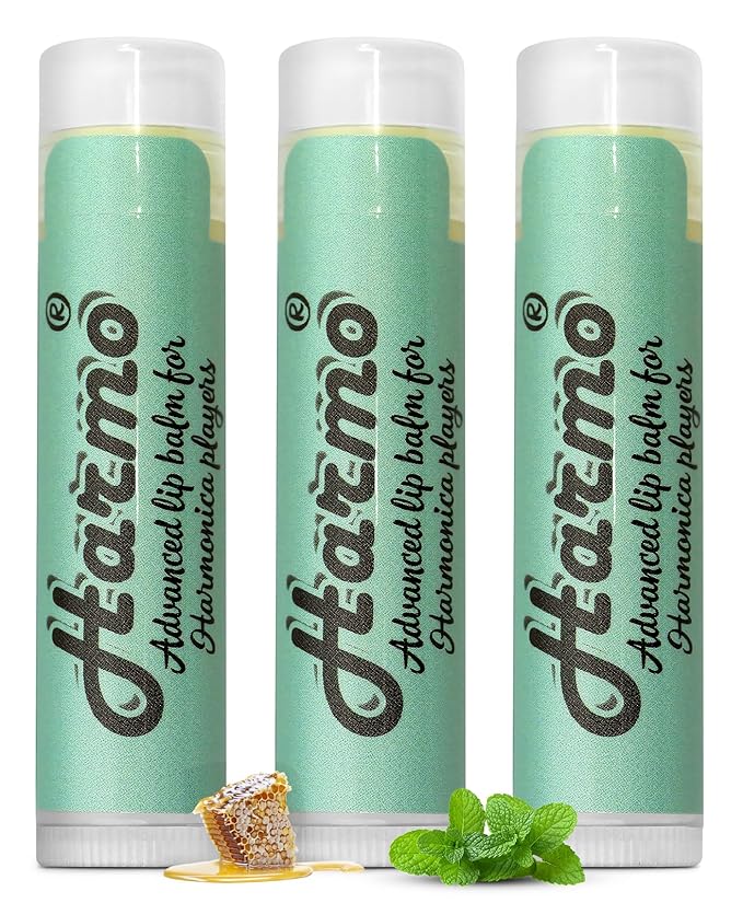 Harmo - Organic Lip Balm, Moisturizing Natural Lip Balm with Coconut Oil & Vitamin E, 3 Pack Mint Flavor - with Coconut Oil, Vitamin E- Made in USA