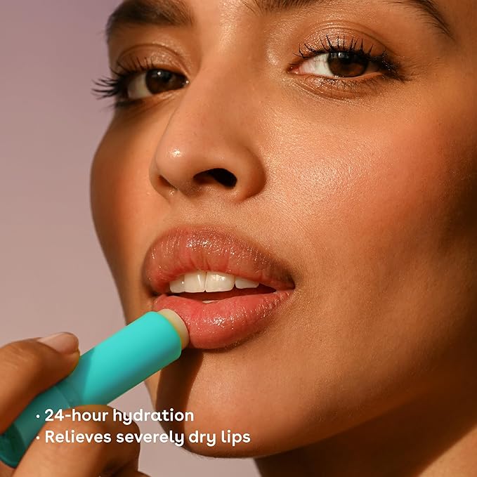 eos The Hero Lip Repair, 24HR Moisture for Severely Dry Lips, Natural Strawberry Extract, Hypoallergenic, 0.14 oz, 2-Pack