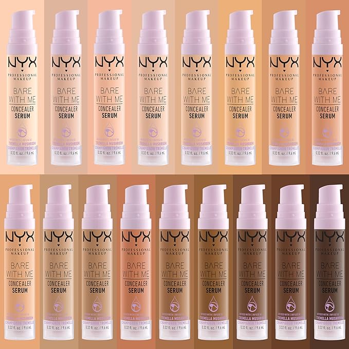 NYX PROFESSIONAL MAKEUP Bare With Me Concealer Serum, Up To 24Hr Hydration - Light Tan
