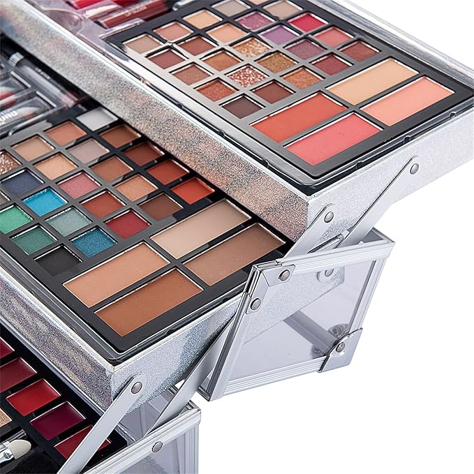 74 Colors Makeup Kit All-in-one Makeup Set, Cosmetic-Gift for Women -Include Makeup Brush Set, Eyeshadow Palette, Brow Powder, Eyebrow Pencil, Lip brush -(Multicolor 102)