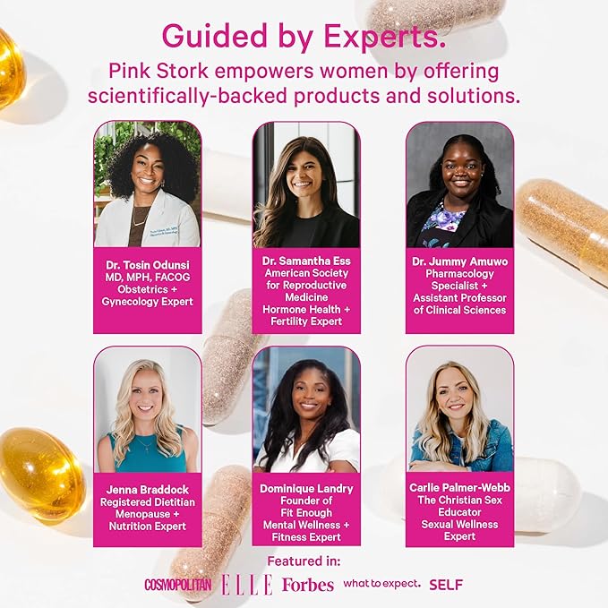 Pink Stork Postpartum Hair Loss Gummies - Biotin with Vitamin E, Pantothenic Acid, B6 & B12 for Beautiful & Strong Hair, Skin, and Nails - Postpartum Essentials for New Moms - 60 Gummy Vitamins