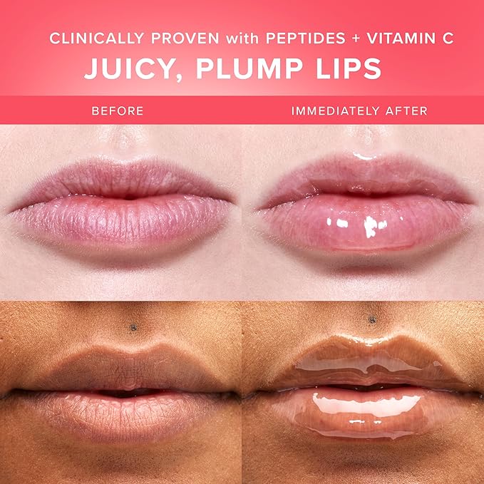 Farmacy Peptide Lip Balm - Lip Smoothie Hydrating Lip Balm with Vitamin C to Visibly Plump + Smooth Lip Lines - Nourishing Lip Treatment with a High-Gloss Finish - Apple (10g)
