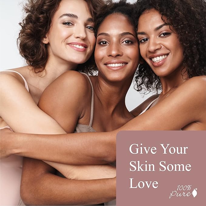 100% PURE Tinted Moisturizer Anti-Aging Face Makeup - Fruit Pigmented Alpine Rose Light to Medium Coverage & Dewy Glow - Lightweight Foundation Fair Skin w/Pink Undertone - Vegan - 1.7 Fl Oz