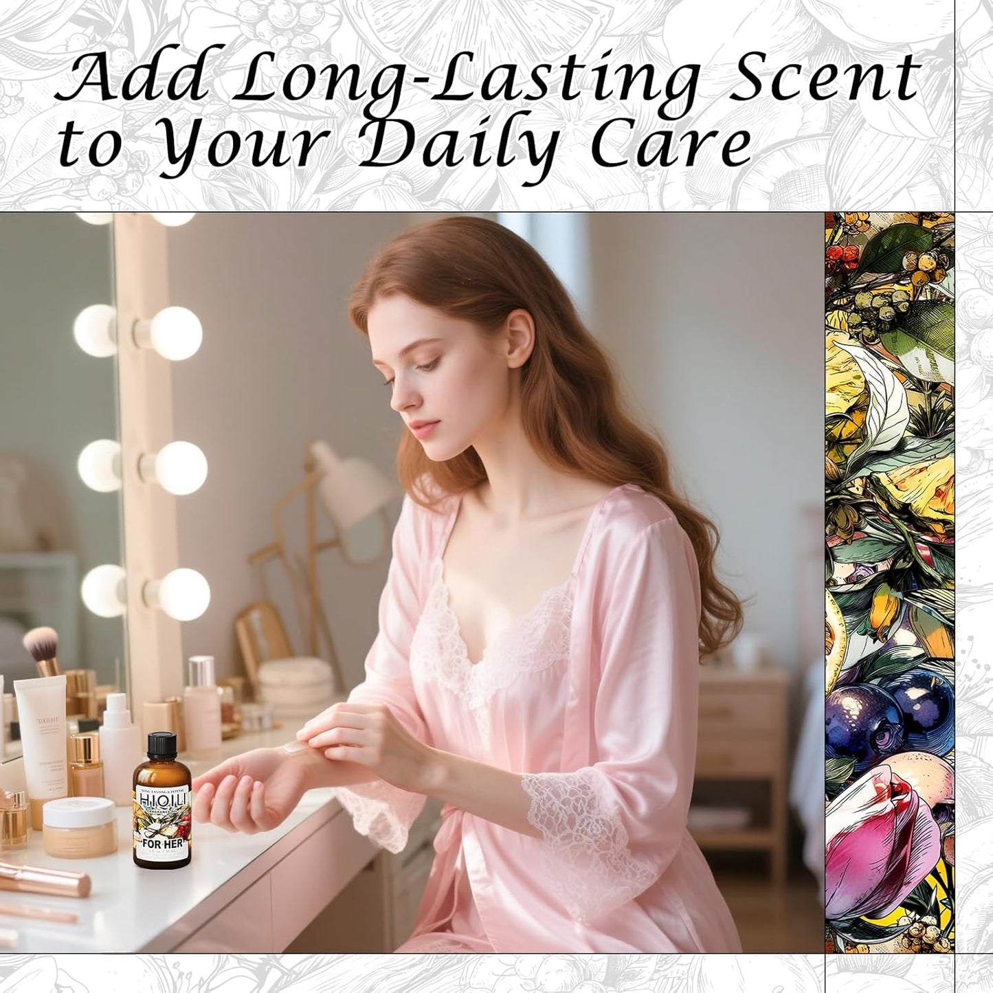 HIQILI for Her Fragrance Oil for Candle Making, Inspired by N.rciso-Rdrgz for-her, Bath Bombs, Soap Making Supplies, Add to Body Lotion, Women Scented Oil - 1 Fl Oz