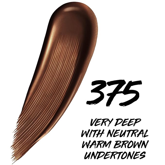 Maybelline Super Stay Up to 24HR Skin Tint, Radiant Light-to-Medium Coverage Foundation, Makeup Infused With Vitamin C, 375, 1 Count