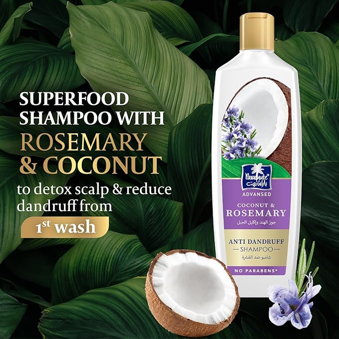 Parachute Advansed Rosemary Hair Oil & Rosemary Shampoo Combo | Purify, Strengthen & Nourish for Healthier Hair | Pack of 2 | 10.1 Fl oz + 11.4 Fl oz
