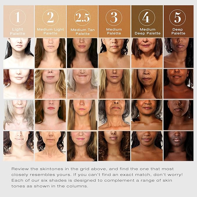 Woosh Beauty, Fold Out Face Original Makeup Palette, Travel, All in One, Neutral Cream & Powder (#5 Deep)