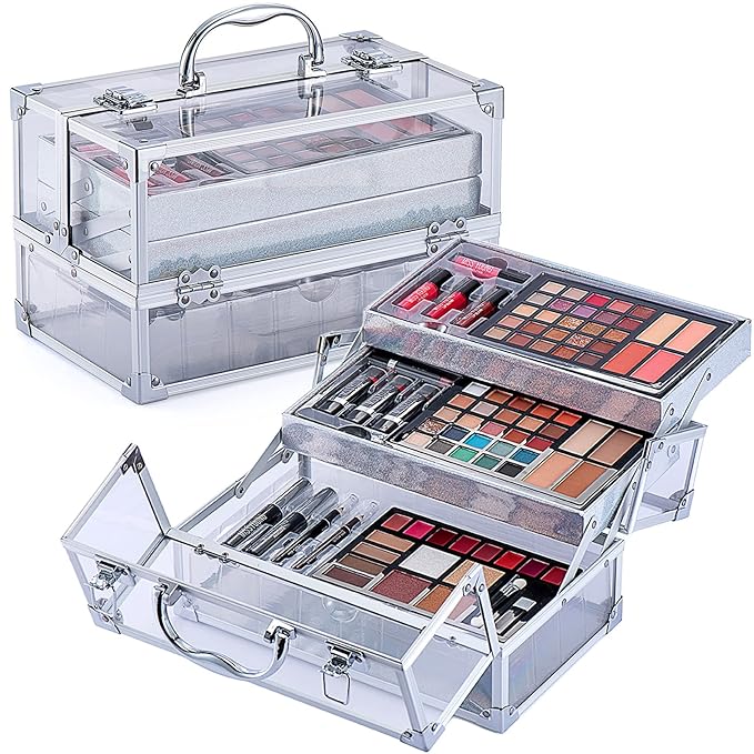 74 Colors Makeup Kit All-in-one Makeup Set, Cosmetic-Gift for Women -Include Makeup Brush Set, Eyeshadow Palette, Brow Powder, Eyebrow Pencil, Lip brush -(Multicolor 102)