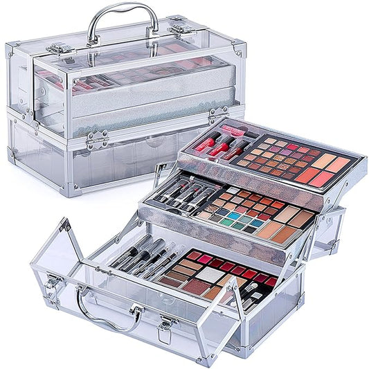 74 Colors Makeup Kit All-in-one Makeup Set, Cosmetic-Gift for Women -Include Makeup Brush Set, Eyeshadow Palette, Brow Powder, Eyebrow Pencil, Lip brush -(Multicolor 102)