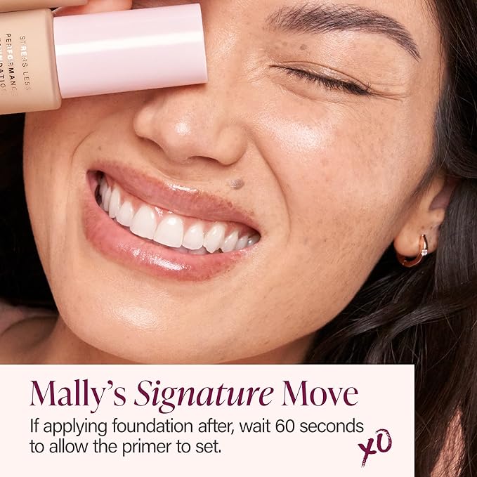 Mally Perfect Prep Neutralizing Tinted Face Primer Deep- 1 Fl Oz - Color-correcting Primer Makeup with Hyaluronic Acid - Long-Wear Foundation Face Primer