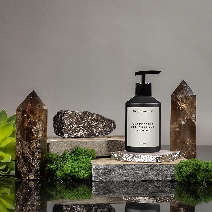 ENVIRONMENT Inspired by 5-Star Hotels MRT Lotion, 300ml Luxury Scented Lotion (Grapefruit | Red Currant | Jasmine) Bathroom Luxury, Men & Women High-End Body Lotion, Hand Cream, Dry Skin Treatment