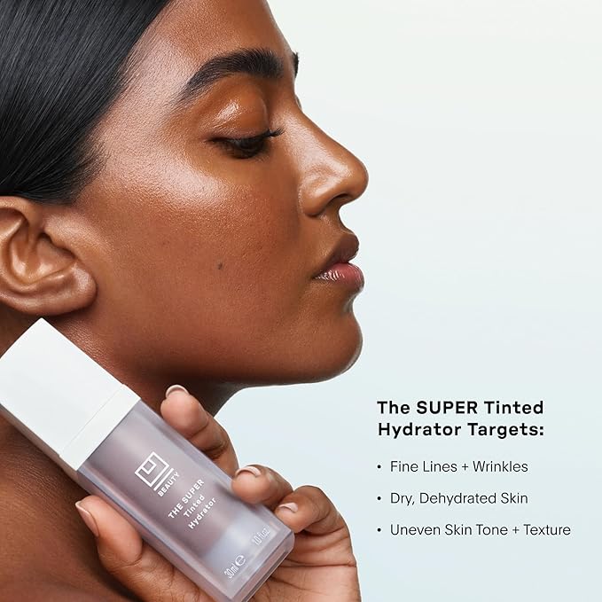 U Beauty The Super Tinted Hydrator Hyaluronic Acid Moisturizing Cream - Mega-Dose Skin Hydrator for Supple, Smooth, and Softer-Looking Skin For Up To 48 Hours - Shade 10-1.0 oz