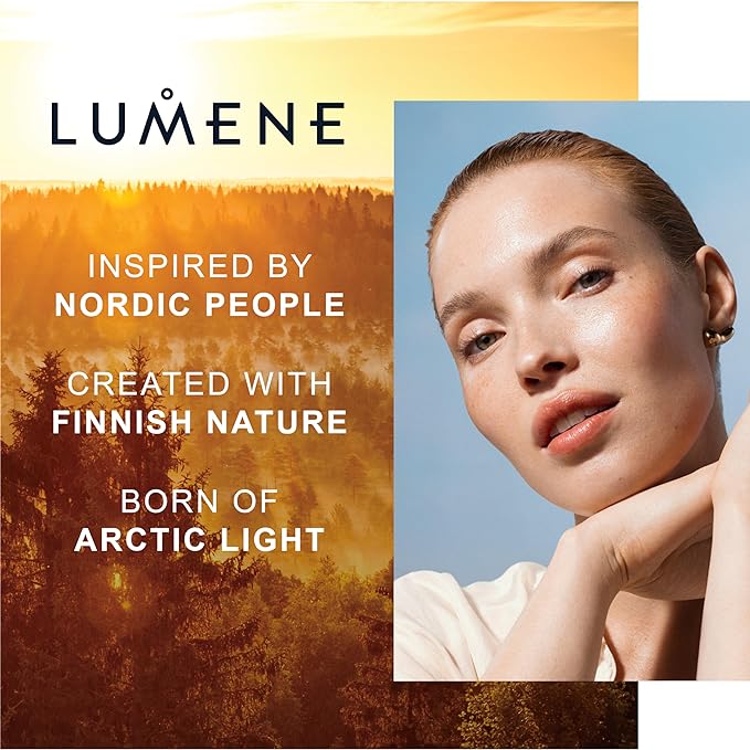Lumene Color Correcting CC Cream - Lightweight Foundation with Medium Coverage - Redness Reducing Face Makeup for a Glowing Complexion - Vegan Formula + Suitable for All Skin Types - Deep (1 fl oz)