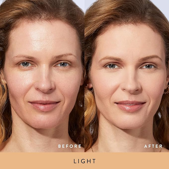LAURA GELLER NEW YORK Baked Balance-n-Brighten Foundation with Kabuki Brush Makeup Set, Light