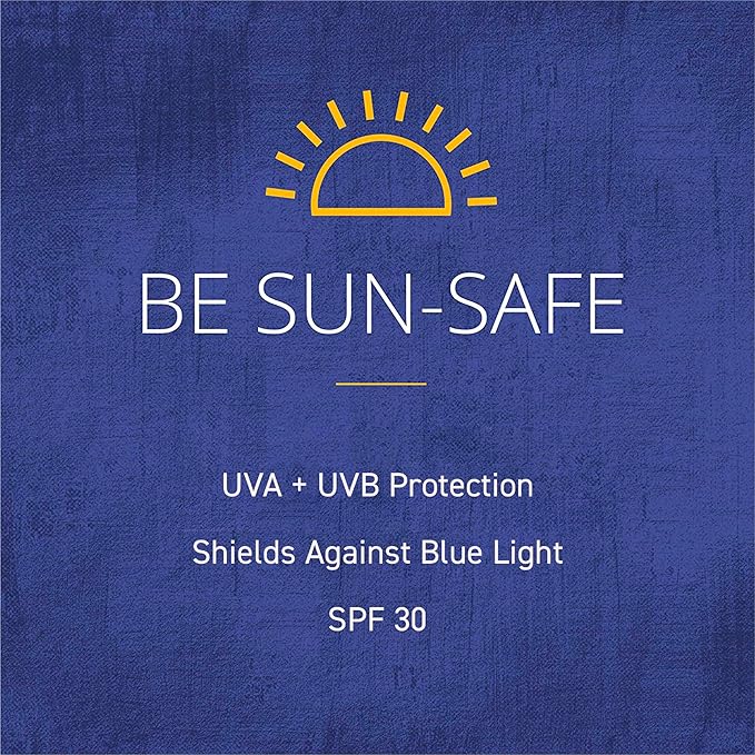 Brush On Block Sun Shine Protective Lip Oil SPF 30, Mineral Protection from UVA/UVB & Blue Light, Hydrating, Cruelty-Free, Gluten-Free, & Vegan, Coral