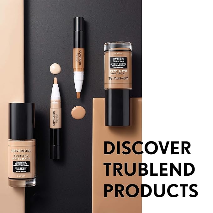 COVERGIRL TruBlend Matte Made Liquid Foundation, Toasted Caramel (Pack of 3)