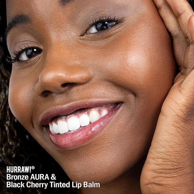 Hurraw! Black Cherry Tinted Lip Balm, 2 Pack: (Sheer Red Tint) Organic, Certified Vegan, Cruelty and Gluten Free. Non-GMO, 100% Natural Ingredients. Bee, Shea, Soy and Palm Free. Made in USA