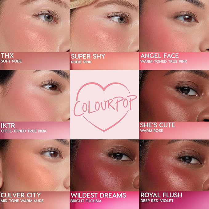 ColourPop Weightless Liquid Blush - Hydrating, Liquid Blush for Cheeks - Glowy Summer Makeup with Hyaluronic Acid for a Healthy Glow - Designed with a Doe Foot Applicator - IKTR (0.30 oz)